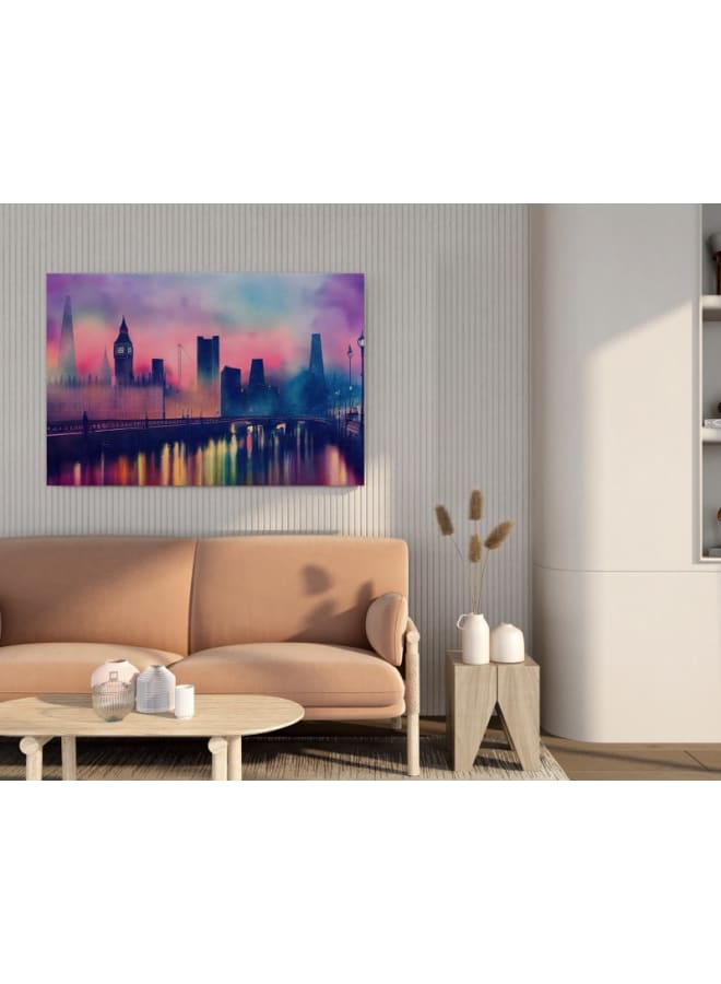 Home Gallery Big ben houses parliament night london Printed canvas wall art 120x80 - Image 4