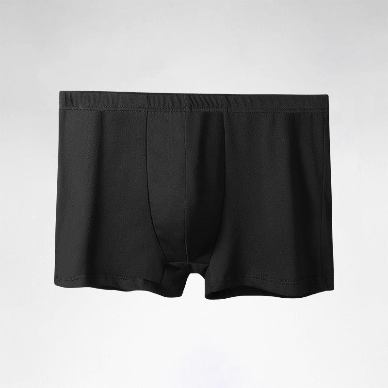 Mens Cotton Underwear Mens Sports Boxers plus size Boxer Shorts Comfortable Breathable Mens Underpants Trendy 299 black 