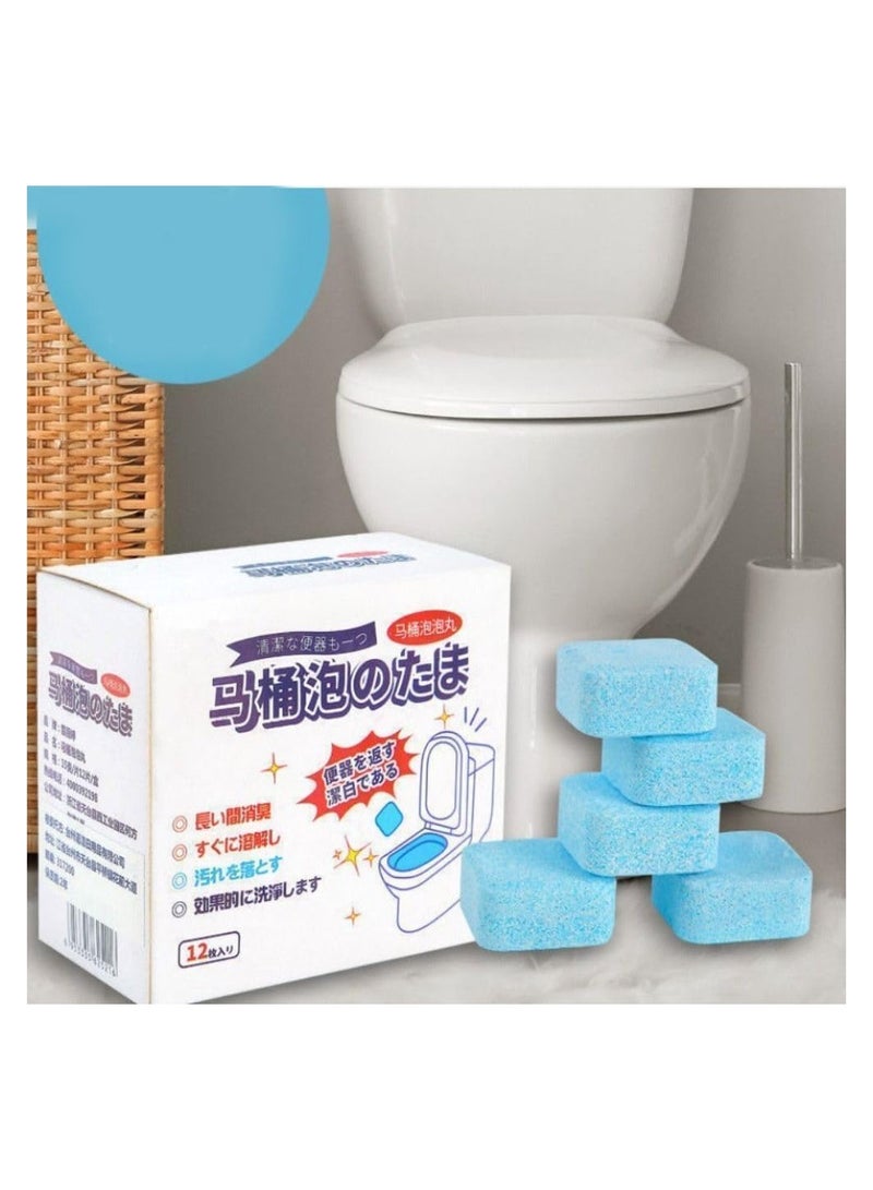 بلان A 12 قطعة من منظف المرحاض الفوار لوعاء المرحاض والكمبيوتر اللوحي، يستخدم أيضًا لوعاء المرحاض. - Image 1