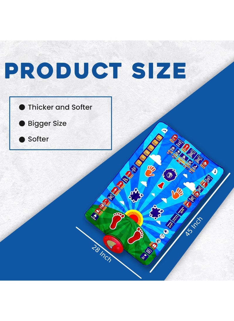 Yuwell Ramadan Mat Kids Educational Prayer Mat For Kids, Prayer Rug Electronic Prayer Mat With Worship Step Guide For Kids Toddlers 7 Speaking Languages And 36 Active Touch Sensitive Keys Kids Mat  - Image 5