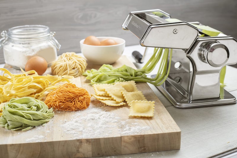 CucinaPro CucinaPro Pasta Maker Accessory Set- 5 Different Cutter Attachments - Compatible w Atlas Pasta Machine - Cook Homemade Italian Noodles, Spaghetti, Fettuccini, Angel Hair, or Raviolis- Kitchen Gift  - Image 5