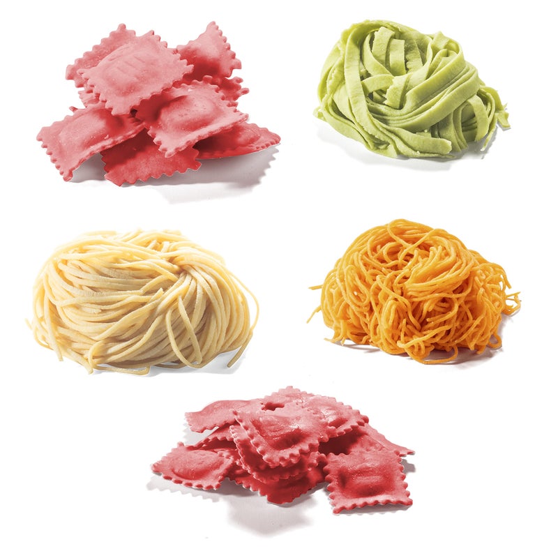 CucinaPro CucinaPro Pasta Maker Accessory Set- 5 Different Cutter Attachments - Compatible w Atlas Pasta Machine - Cook Homemade Italian Noodles, Spaghetti, Fettuccini, Angel Hair, or Raviolis- Kitchen Gift  - Image 2