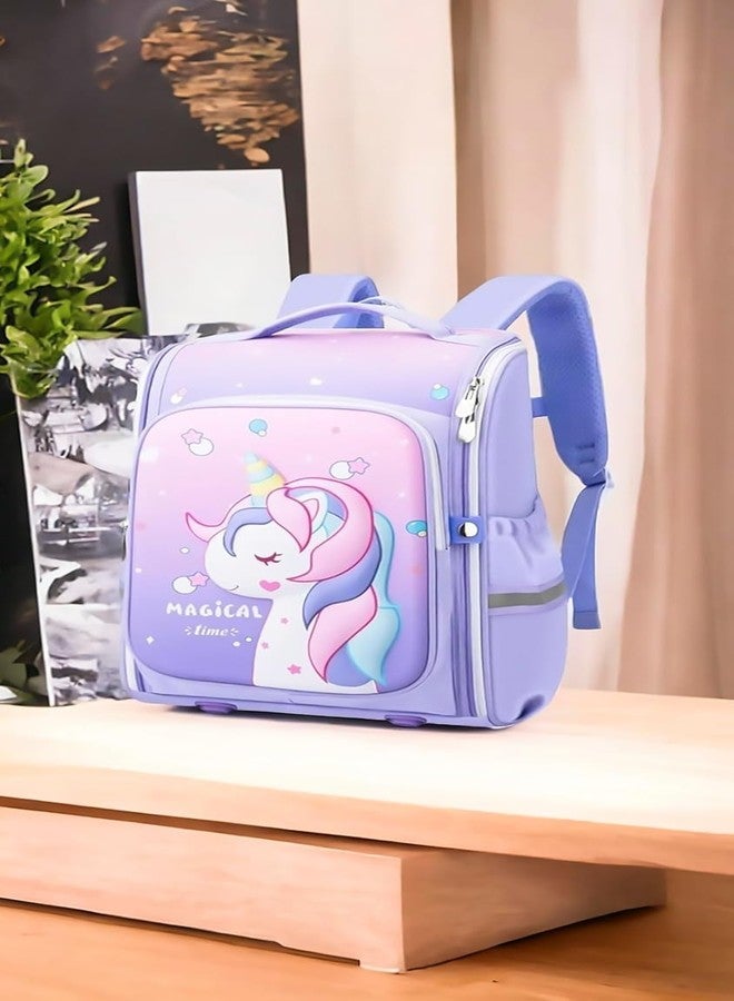 ROZADIO Cartoon Shape School Backpack For Children // Travel Bag for Baby Girl Boy // Bags for School - (Pack of 1) - (Pink & Purple) - Image 4