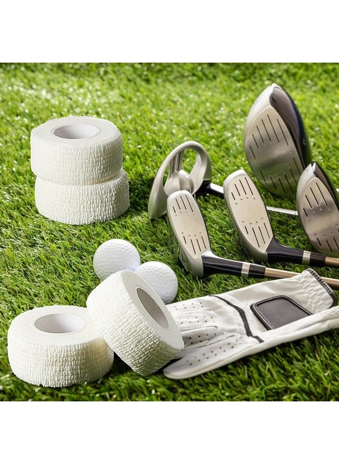 Shappy Golfers Grip Tape Golf Tape Athletic Tape for Fingers Bandage Golfer Prewrap Finger Tape Adhesive Elastic Tape Prevent Finger Blister Friction for Volleyball Basketball Sports, 5 Yards (4 Rolls) 