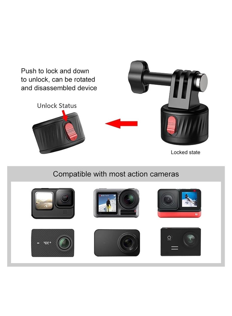 Magnetic Suction Adapter Tripod Adapter Quick Release Base Mount Action Camera Accessories Screws Free with Magnetic Base Compatible with 11/10/9/8/7 Insta 360 AKASO DJI Action - Image 4