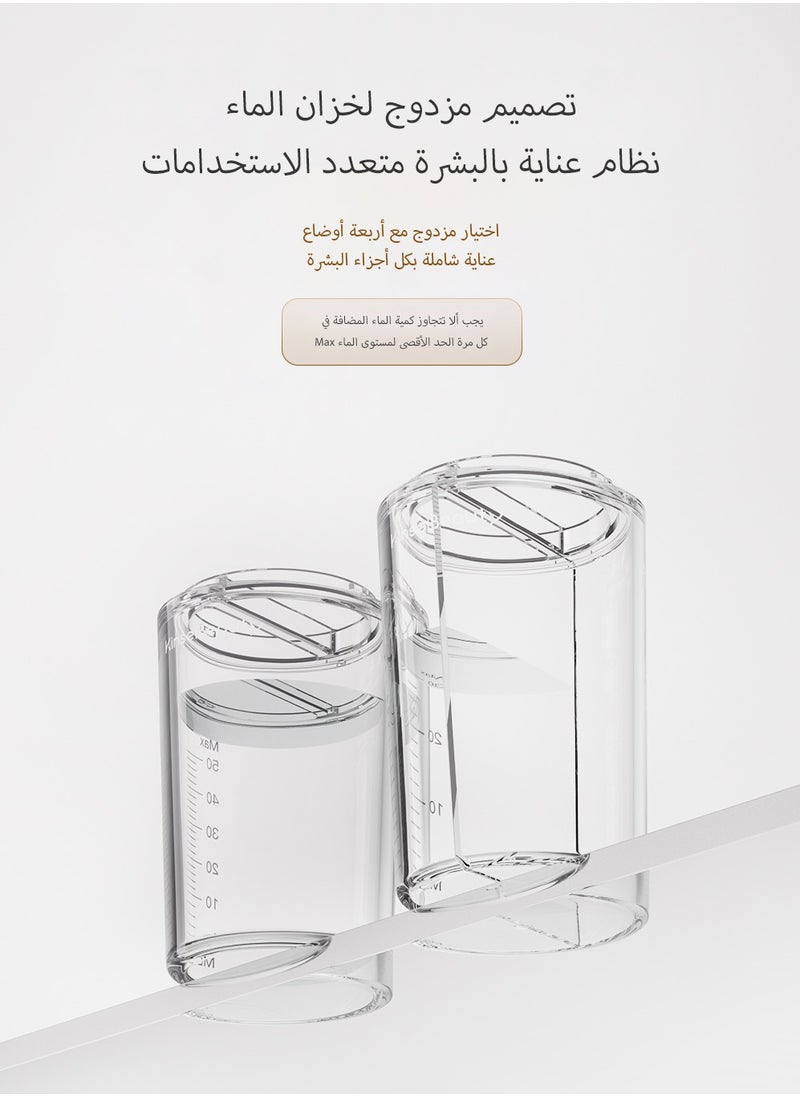 KinseiBeauty مكنسة كهربائية 5 في 1 لإزالة الرؤوس السوداء للمسام، ركوب الدراجات الدافئة والجليدية، اختراق الأكسجين المائي، منظف مسام الوجه مع 4 مجسات، 2 خزان مياه للنساء والرجال  - Image 2