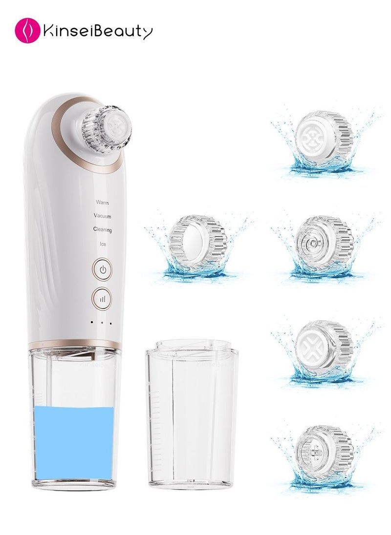 Upgrated 5 in 1 Blackhead Remover Pore Vacuum, Warm & Ice Cycling, Water Oxygen Penetration, Facial Pore Cleaner with 4 Probes 2 Water Tanks for Women & Men - pzsku/Z9566F412D1991AE6DB77Z/45/_/1727159949/e609b5bf-af55-46d7-a2bf-c607e0a567bf