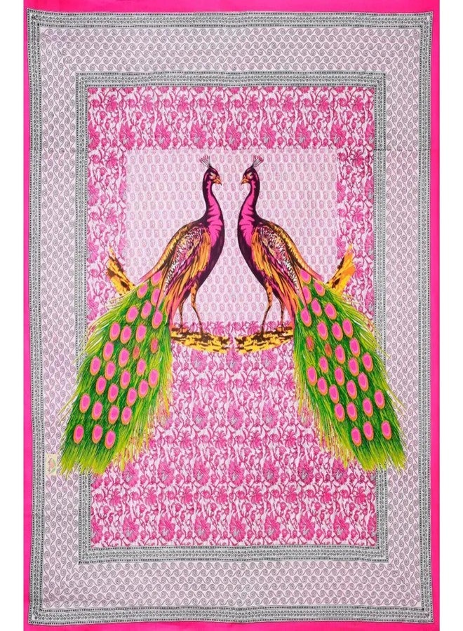 Poorak Cotton Bedsheet (Pink, Double, Animal Print) - Attractive Animal Print Design, Durable Cotton, Soft Feel for Comfortable Sleep - Image 3