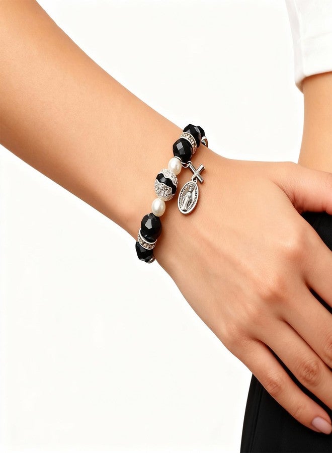 72ore God Is in Control Bracelet Rosary Bracelet for Women God Faith Bracelets Christian Jewelry Inspirational Gifts for Believers - Image 3