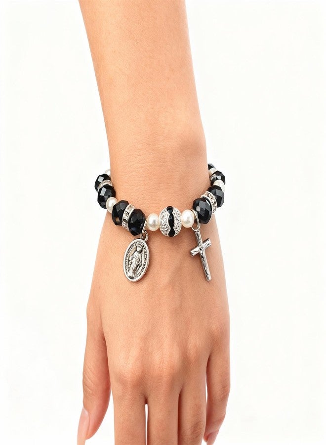 72ore God Is in Control Bracelet Rosary Bracelet for Women God Faith Bracelets Christian Jewelry Inspirational Gifts for Believers - Image 2