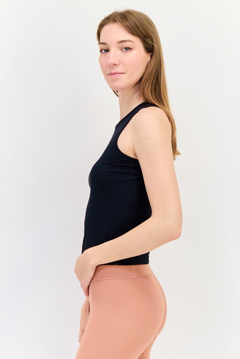 SKECHERS Women Sportswear Fit Sleeveless Training Top, Black - Image 2