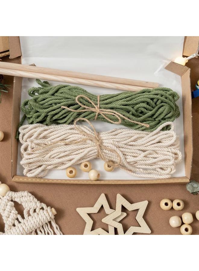 Bluejw New Christmas Decoration Handmade Woven Tapestries Christmas Tree Pendant Handmade DIY Woven Christmas Tree Material Bag  - Image 1