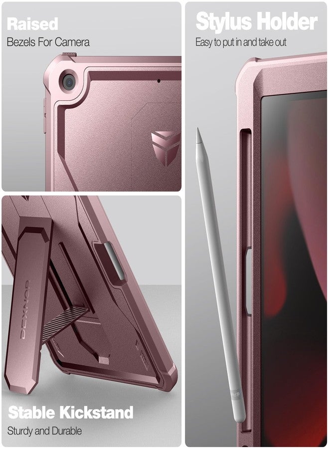 DEXNOR Case for iPad 7/8/9th Generation (2019/2020/2021 Release), 360 Protective full body Case with Built-in Screen Protector Bumper Case for iPad 10.2 inch(7/8/9th) - Pink - Image 4