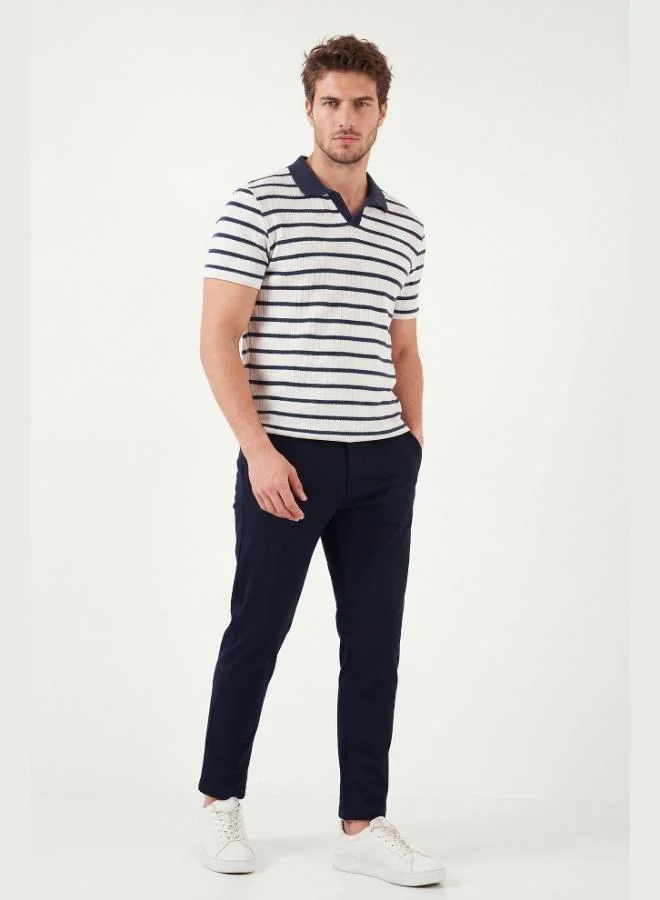 Buratti  Buratti Slim Fit Regular Waist Tapered Leg Trousers Men's Pants 6843654 for Men | Best Price UAE