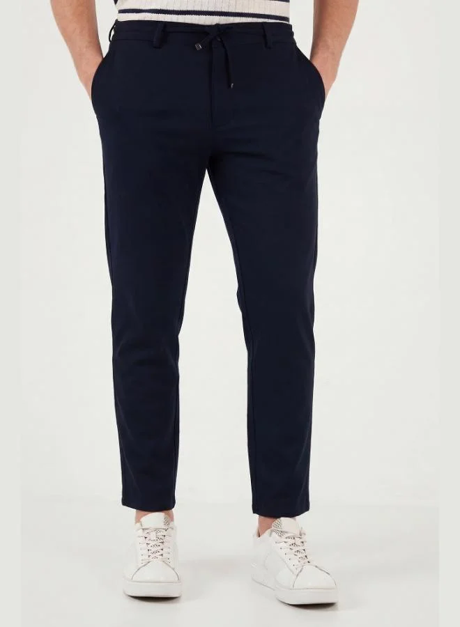 Buratti  Buratti Slim Fit Regular Waist Tapered Leg Trousers Men's Pants 6843654 for Men | Best Price UAE