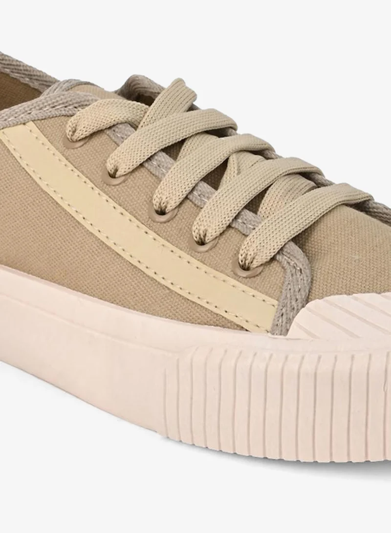 ستايلي شريط التفاصيل قماش برباط متابعة أحذية رياضية