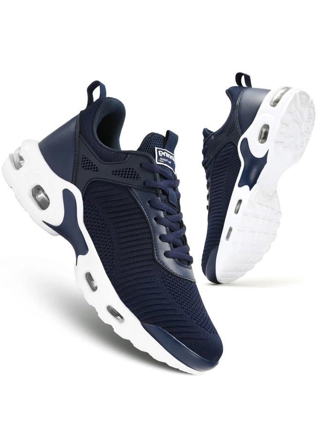 Socviis Men's Fashion Sneaker Non Slip Air Running Shoes for Men Athletics Sport Trainer Tennis Basketball Shoes, Dark Blue, 11 - Image 1