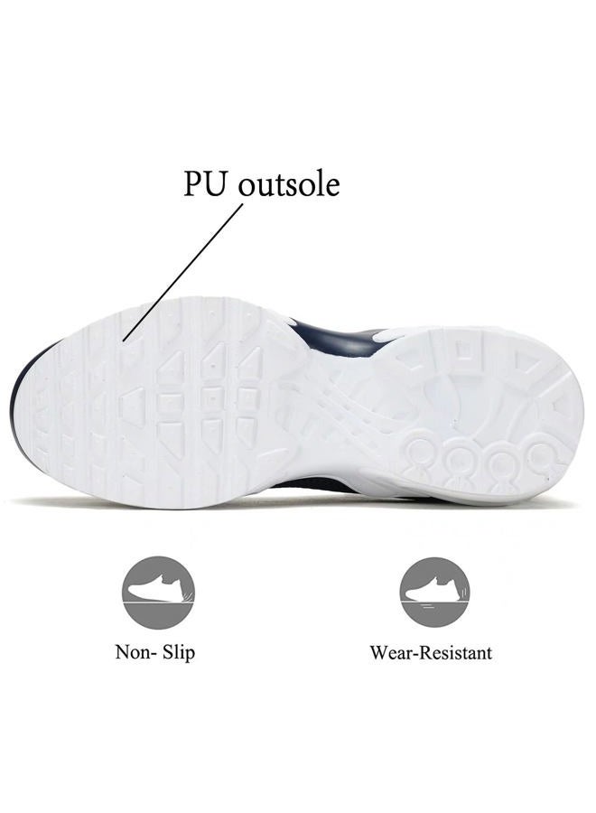 Socviis Men's Fashion Sneaker Non Slip Air Running Shoes for Men Athletics Sport Trainer Tennis Basketball Shoes, Dark Blue, 11 - Image 5