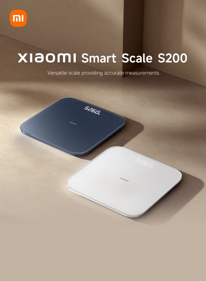 Xiaomi Smart Scale S200, Digital Bathroom Scale with Bluetooth, 150kg Capacity, Dark Grey MJTZC02YM Dark Grey - Image 2