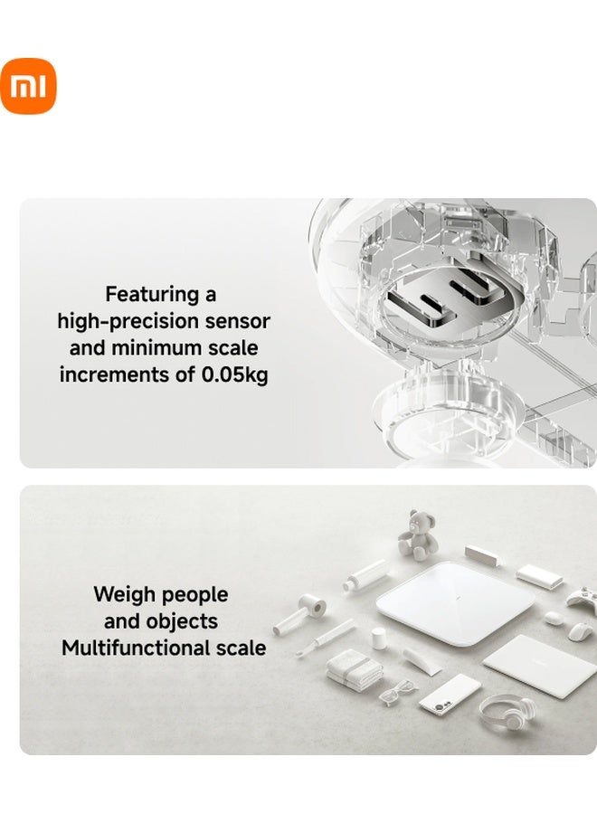 Xiaomi Smart Scale S200, Digital Bathroom Scale with Bluetooth, 150kg Capacity, Dark Grey MJTZC02YM Dark Grey - Image 3