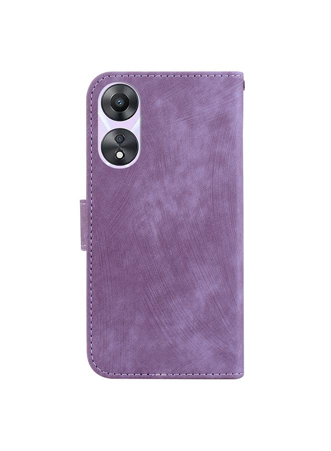 اس-توب جراب لهاتف OPPO A58 4G، جراب جلدي منقوش عليه نمر صغير - Image 3