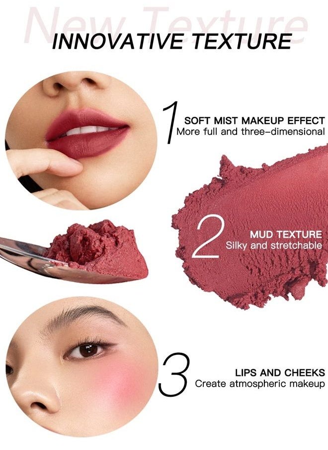 INTO YOU - Matte Lipstick Lip Mud, Waterproof Long Lasting Smudge Proof Velvet Lip Stains, Multi-Purpose for Lip and Cheek, Non-Stick Cup Not Fade Lip Gloss Makeup Cosmetics Official Directly (EM11) - Image 1