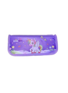 Generic Latest Zipper Pencil Pouch/Pencil Box/Pencil Case/Pen Box/Color Pouch Large Capacity Pen Bag Pouch Latest Design for Kids Back to school (Purple)  - Image 1