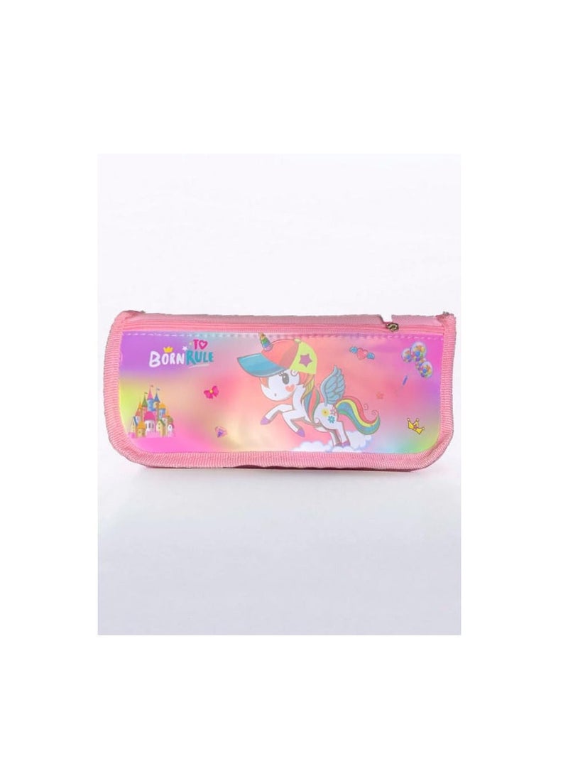 Generic Latest Zipper Pencil Pouch/Pencil Box/Pencil Case/Pen Box/Color Pouch Large Capacity Pen Bag Pouch Latest Design for Kids Back to school (Purple)  - Image 2