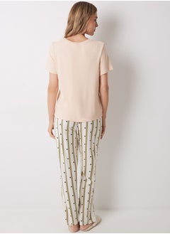 women'secret Minnie Long Pajamas With Short Sleeves  - Image 5