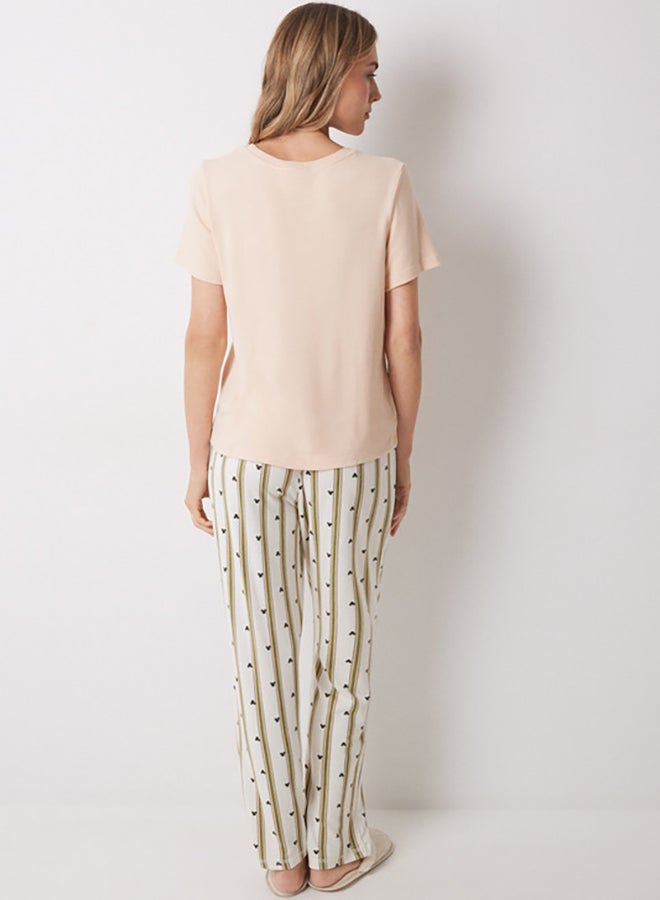 women'secret Minnie Long Pajamas With Short Sleeves  - Image 5