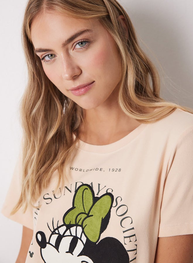 women'secret Minnie Long Pajamas With Short Sleeves  - Image 2