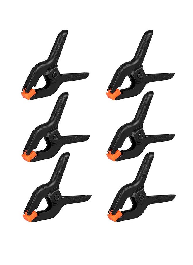 Generic 6-Pieces 3.65 inch Professional Plastic Spring Clamps  - Image 1
