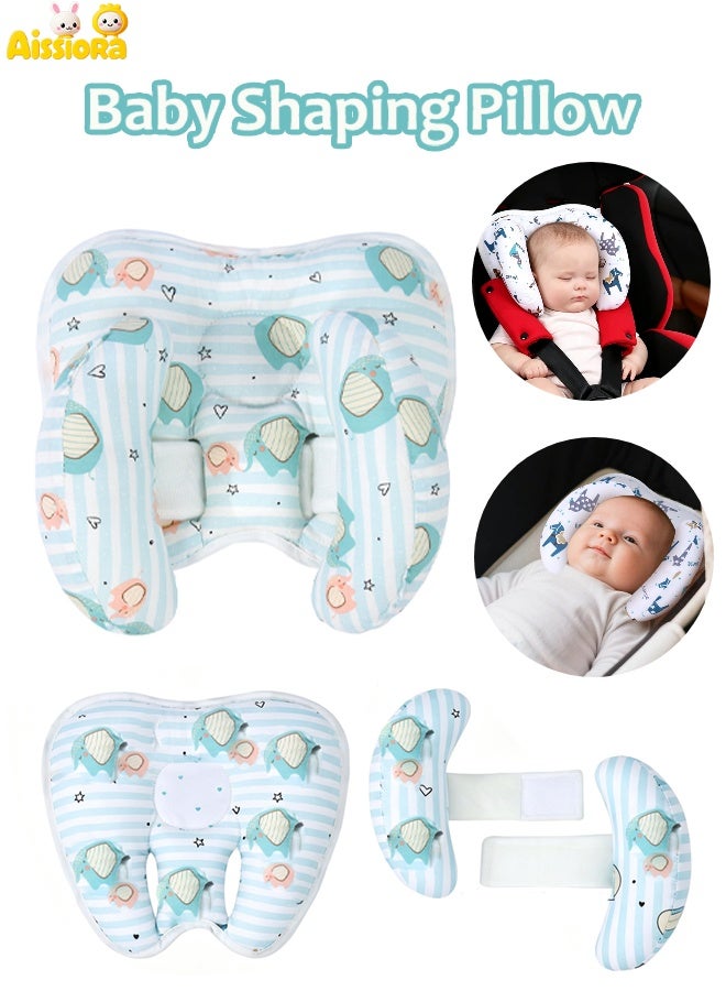 Aissiora Baby Neck Pillow - Car Headrest Pillow for Toddlers - Adjustable Toddler Headrest Neck Support, Baby Neck Pillow, Travel Pillow Headrest for Car Seat - Image 1
