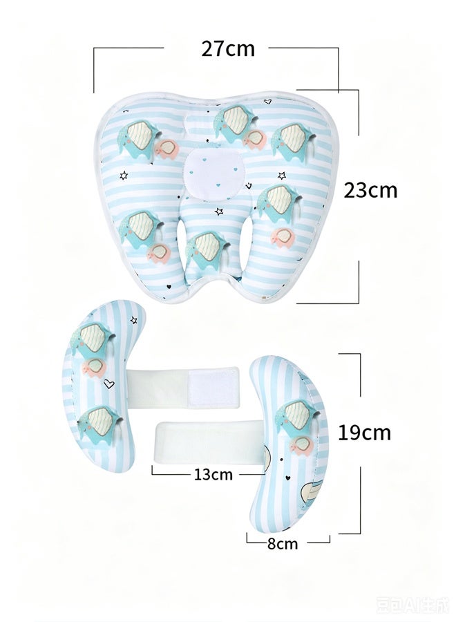 Aissiora Baby Neck Pillow - Car Headrest Pillow for Toddlers - Adjustable Toddler Headrest Neck Support, Baby Neck Pillow, Travel Pillow Headrest for Car Seat - Image 2