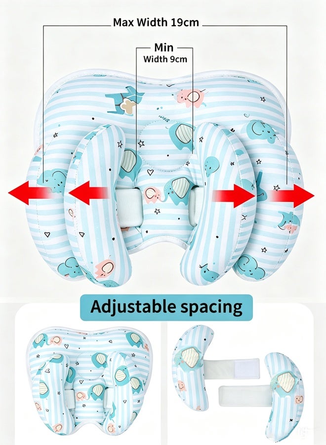 Aissiora Baby Neck Pillow - Car Headrest Pillow for Toddlers - Adjustable Toddler Headrest Neck Support, Baby Neck Pillow, Travel Pillow Headrest for Car Seat - Image 4