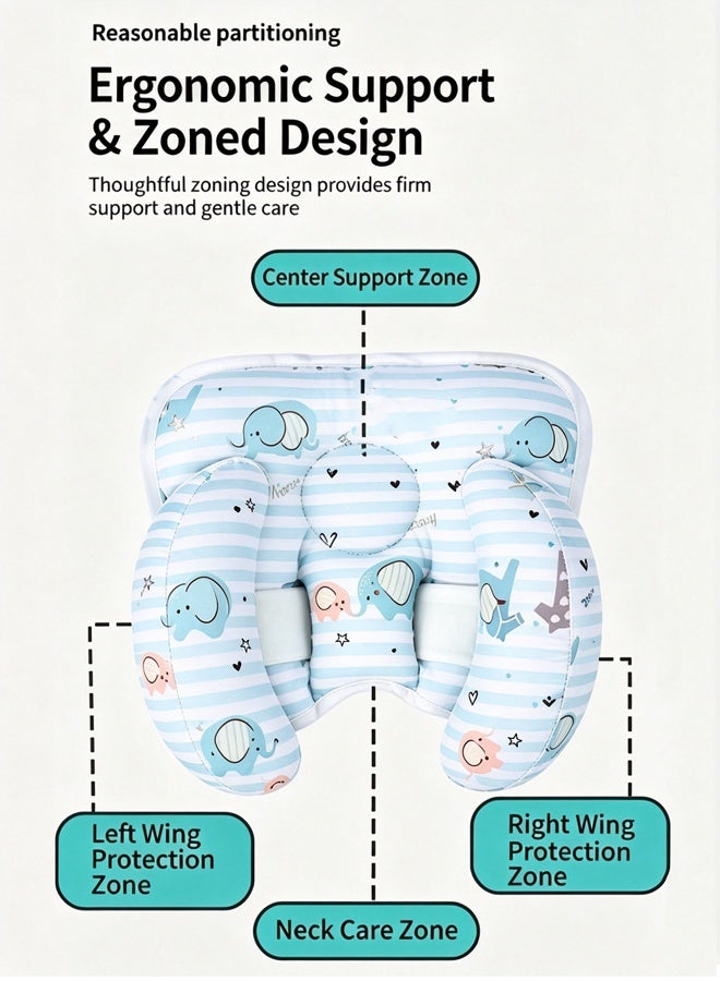 Aissiora Baby Neck Pillow - Car Headrest Pillow for Toddlers - Adjustable Toddler Headrest Neck Support, Baby Neck Pillow, Travel Pillow Headrest for Car Seat - Image 3