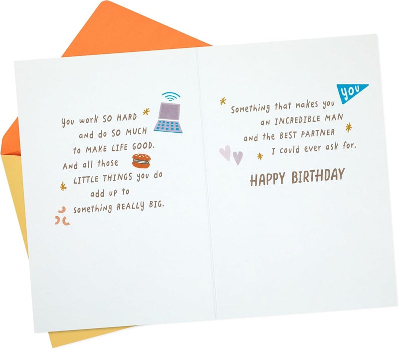 Hallmark Birthday Card for Husband - All the Little Things Are the Big Things - Image 3