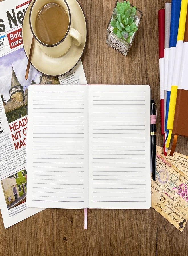 دفتر ملاحظات BGHEOUYV، دفتر مسطر بحجم A5، 160 صفحة، دفاتر بغلاف مقوى للكتابة، دفاتر للعمل والمكتب والمدرسة للنساء والرجال، 5.7 بوصة × 8.4 بوصة (أبيض) - Image 4