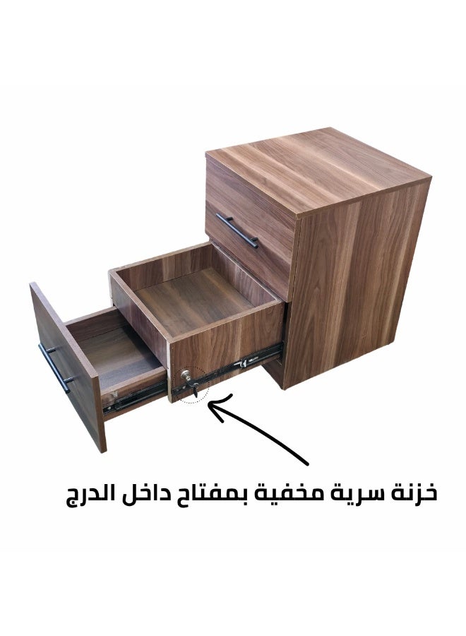 Versatile Storage Unit with Lift-Top, Hidden Drawer & Cabinet, Modern Home & Office Organizer, 43 x 47 x 59 cm - Image 5
