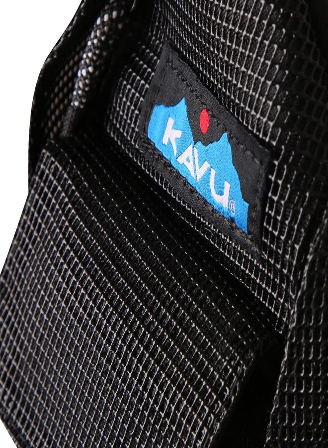 KAVU Mini Beach Rope Bag Mesh Crossbody Sling Backpack - Black - Image 4