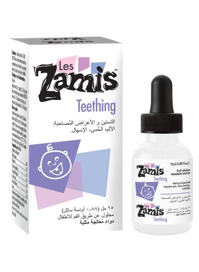 Les Zamis Teething Oral Solution 25ml – Soothing Relief for Teething Discomfort