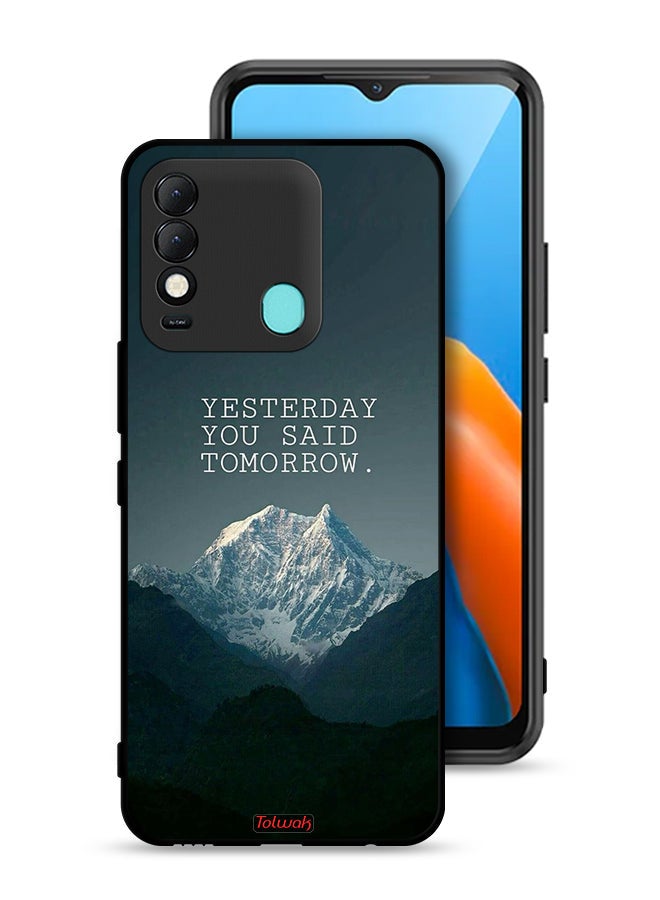 Tolwak Tecno Spark 8 Protective Case Cover Yesterday You Said Tomorrow - Image 1