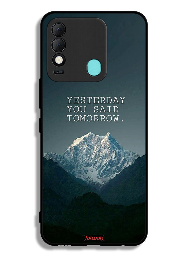 Tolwak Tecno Spark 8 Protective Case Cover Yesterday You Said Tomorrow - Image 2