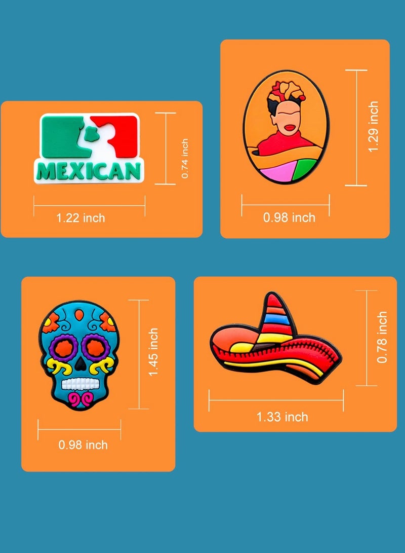 Zikra Shoe Charms Croc, Cartoon Croc Accessories for Shoes Decoration ​PVC Charms Bracelet Wristband for Men Women Kids Girl Nurse Buckle Party Favors Birthday Children Reward Gifts, 30 Pcs Set - Image 4