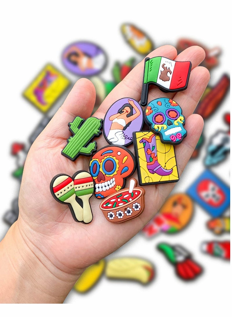 Zikra Shoe Charms Croc, Cartoon Croc Accessories for Shoes Decoration ​PVC Charms Bracelet Wristband for Men Women Kids Girl Nurse Buckle Party Favors Birthday Children Reward Gifts, 30 Pcs Set - Image 2