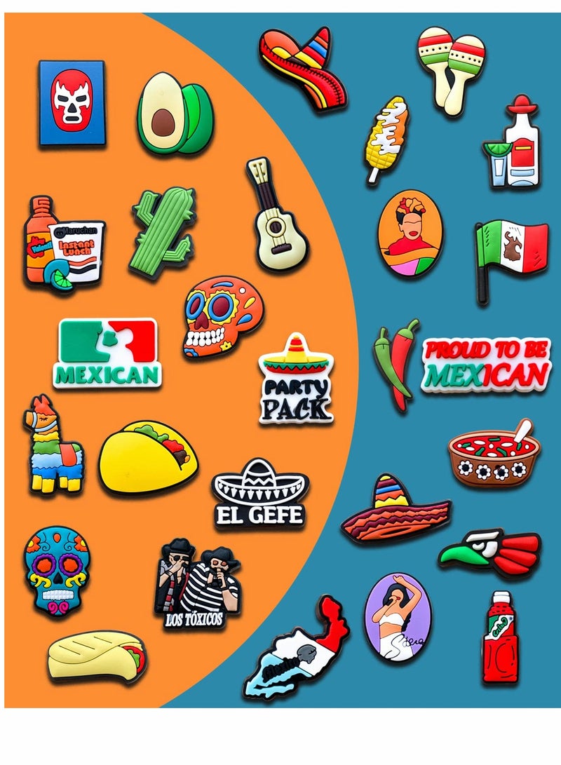 Zikra Shoe Charms Croc, Cartoon Croc Accessories for Shoes Decoration ​PVC Charms Bracelet Wristband for Men Women Kids Girl Nurse Buckle Party Favors Birthday Children Reward Gifts, 30 Pcs Set - Image 3