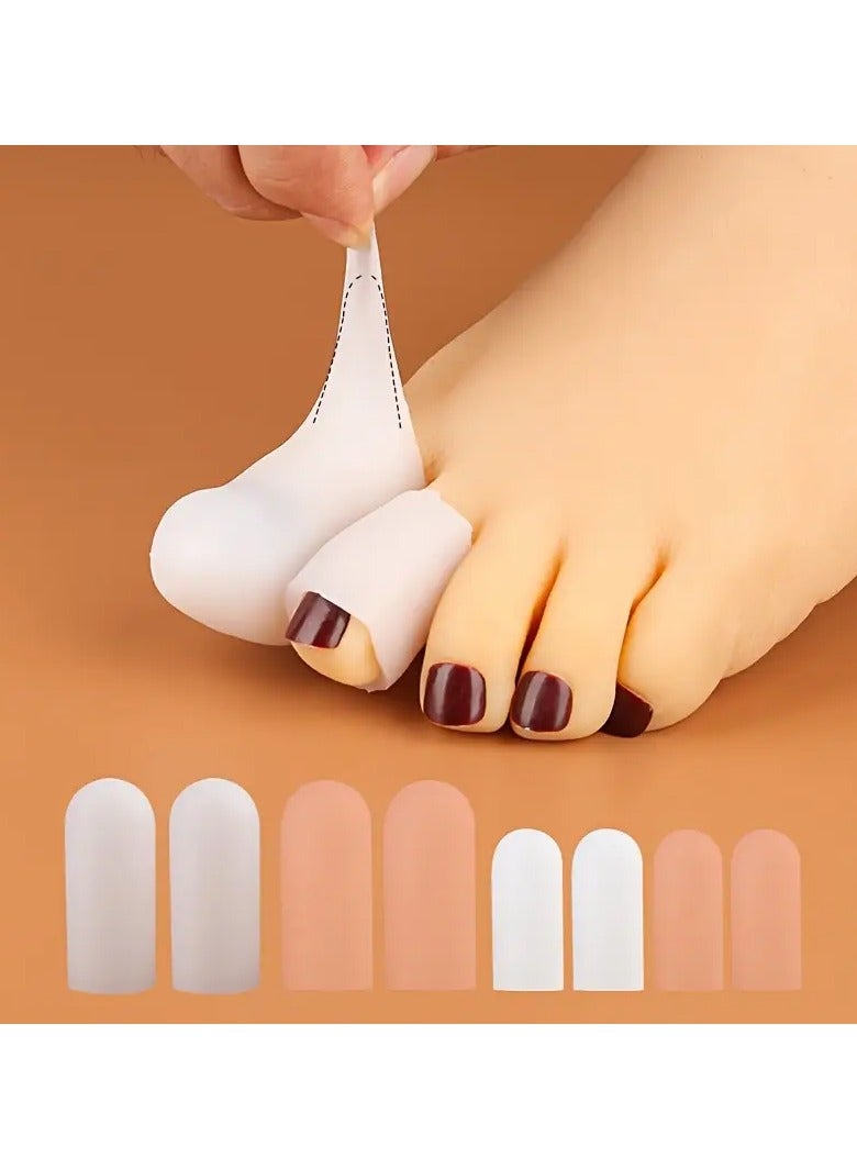 Ucanbe 2pcs Finger and Toe Silicone Protective Caps - Moisturizing and Non-Slip Locking Nail Guards - Fragrance-Free - Image 2