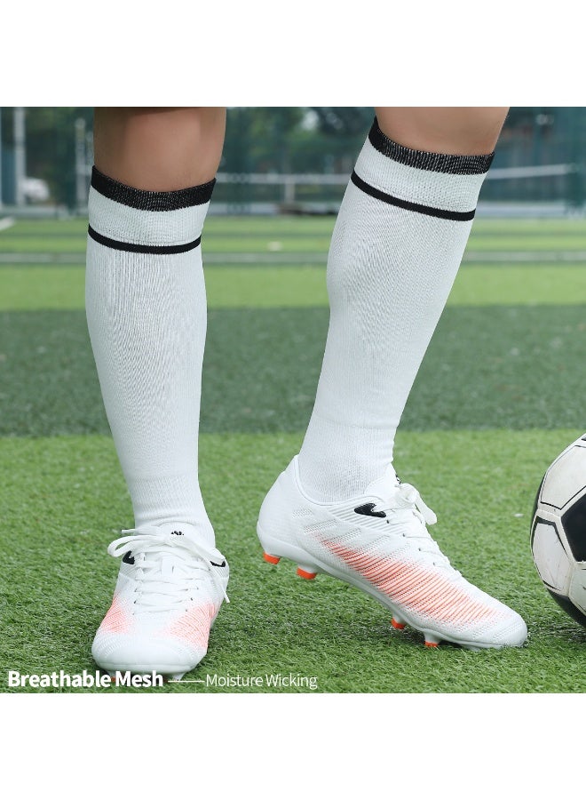 SKY WING Unisex Athletic Knee High Breathable Compression Solid Tube Soccer Football Sport Socks 1/2/3/4 Pairs for Youth Adult - Image 3