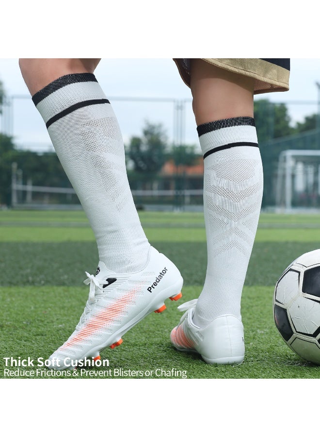 SKY WING Unisex Athletic Knee High Breathable Compression Solid Tube Soccer Football Sport Socks 1/2/3/4 Pairs for Youth Adult - Image 4