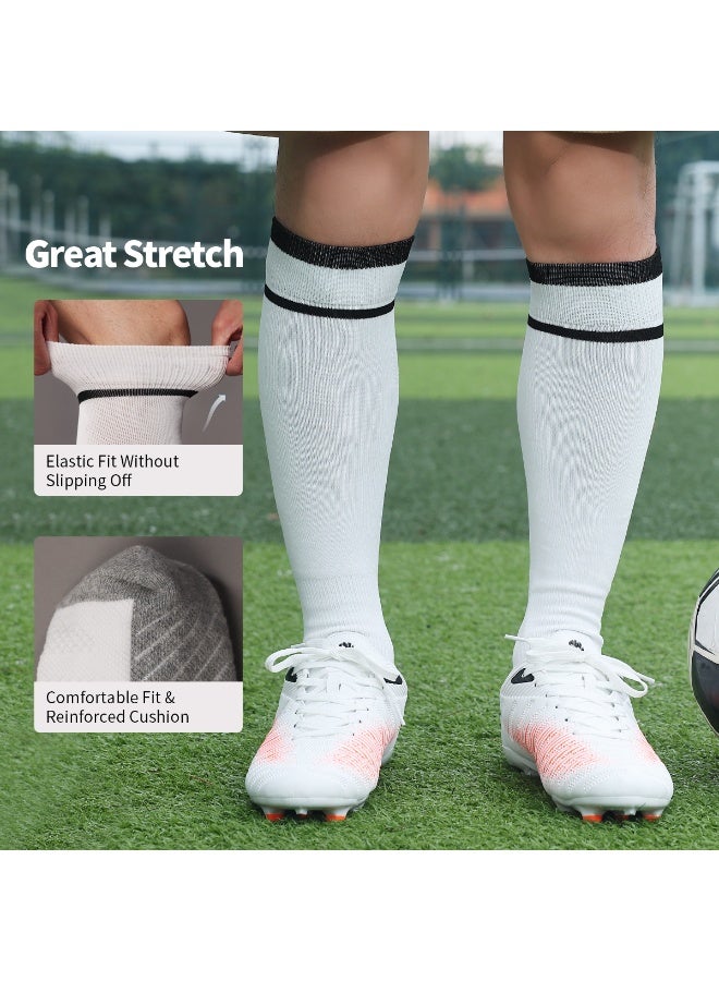 SKY WING Unisex Athletic Knee High Breathable Compression Solid Tube Soccer Football Sport Socks 1/2/3/4 Pairs for Youth Adult - Image 2